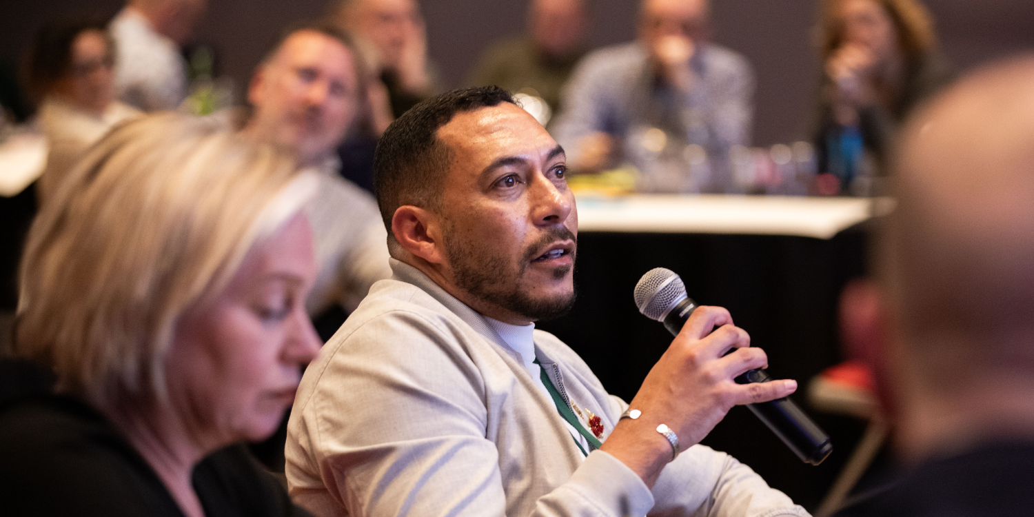 Photo of Professor Randall Whittaker speaking